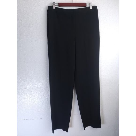 St John Black Wide Leg Trouser Pants Size 10 - Picture 1 of 8